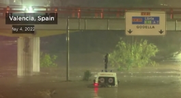 Ispanijoje lietaus kiekis per parą pasiekė nuo 1871 metų nematytą rekordą 