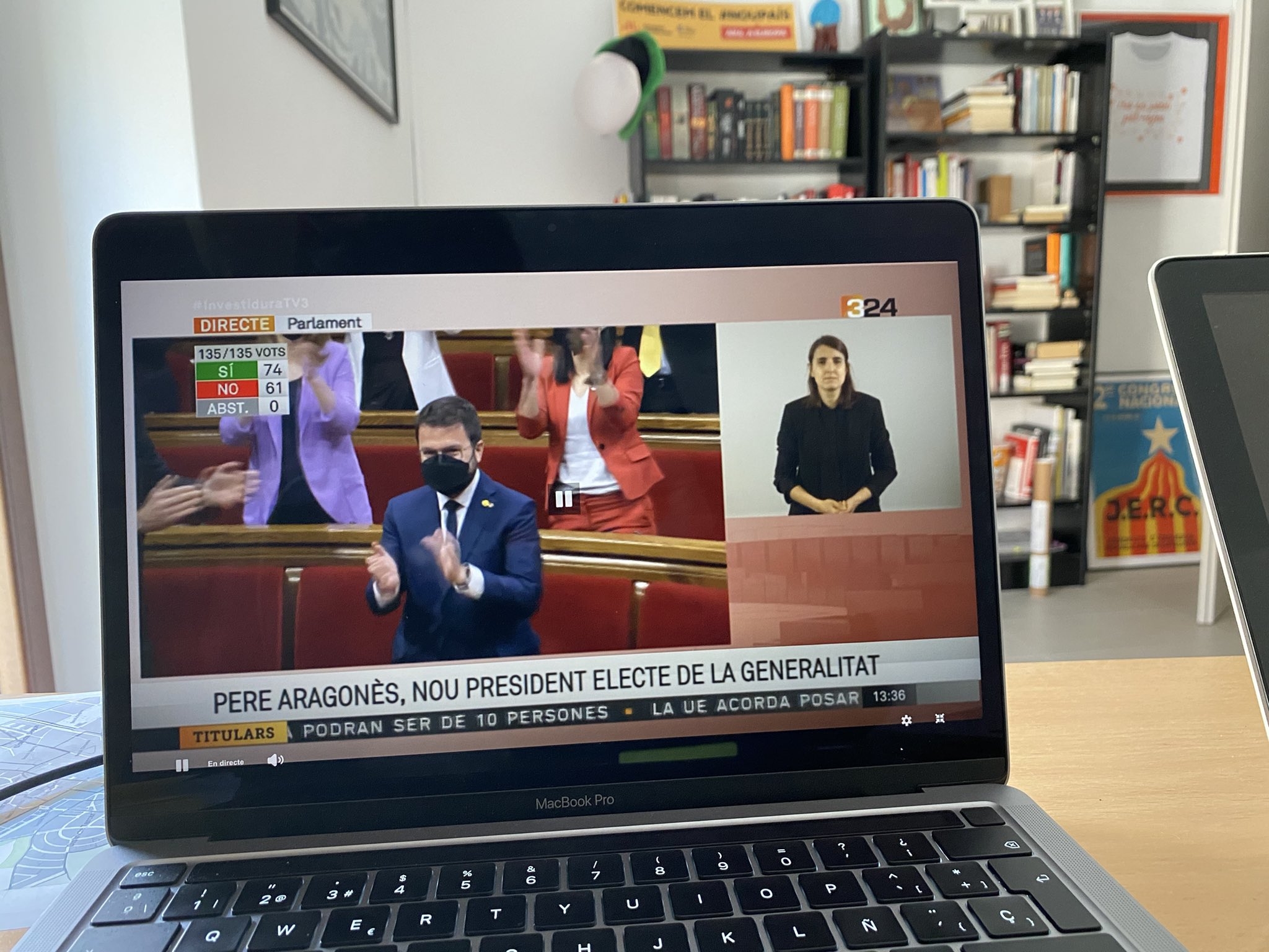 Naujasis Katalonijos prezidentas ragina organizuoti referendumą dėl nepriklausomybės